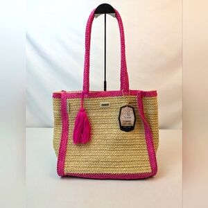 Sun 'N' Sand Natural Tight Woven Tote NWT